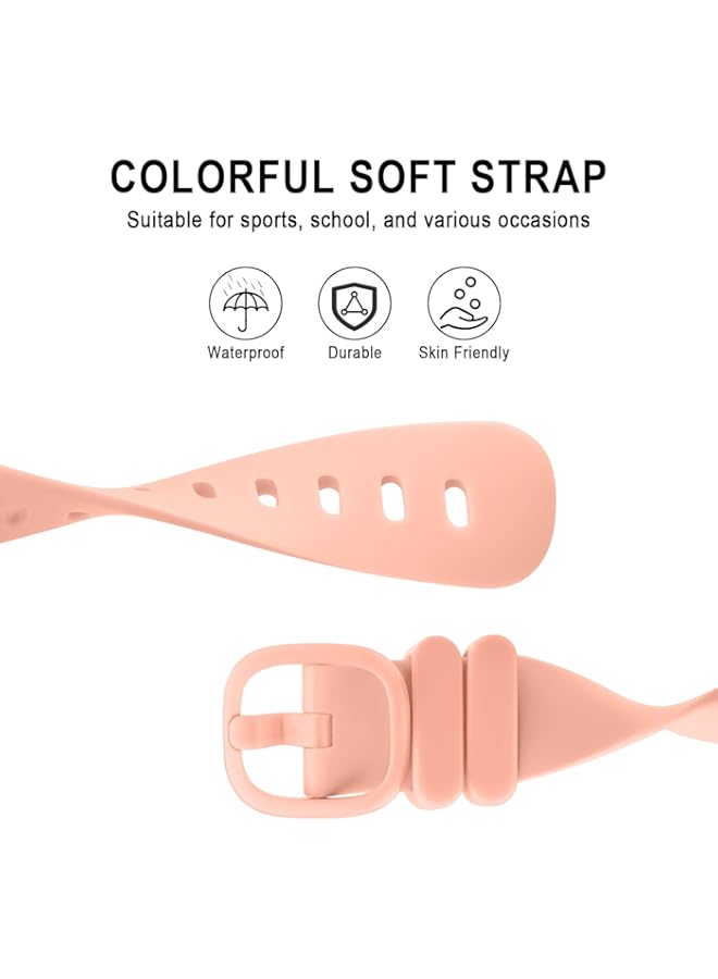 2 PACK Ace 3 Bands Compatible with Fitbit Ace 3 Band for Kids Girls Boys Colorful Skin-Friendly Ace 3/Fitbit Luxe/Ftbit Inspire 2 Watch Strap Wristband Bracelet for Boy Girl Children  - Image 5