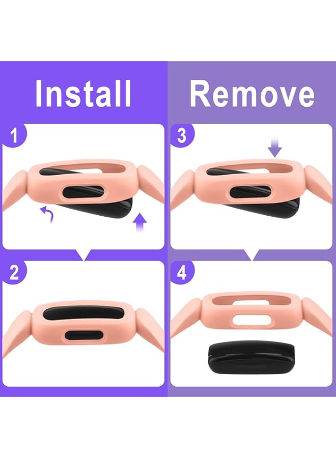 2 PACK Ace 3 Bands Compatible with Fitbit Ace 3 Band for Kids Girls Boys Colorful Skin-Friendly Ace 3/Fitbit Luxe/Ftbit Inspire 2 Watch Strap Wristband Bracelet for Boy Girl Children  - Image 4