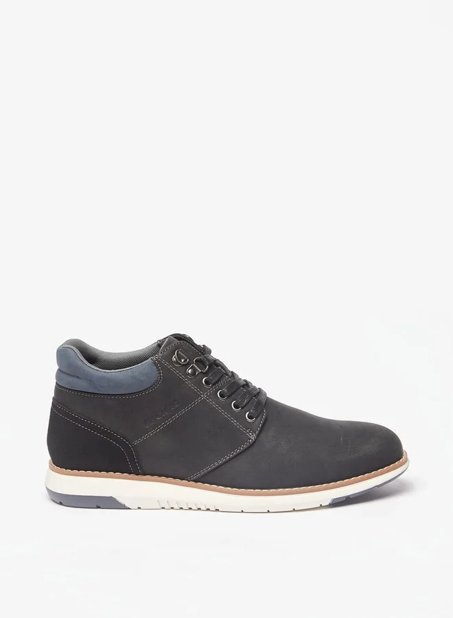 Lee Cooper Men's Panelled Lace-Up Chukka Boots