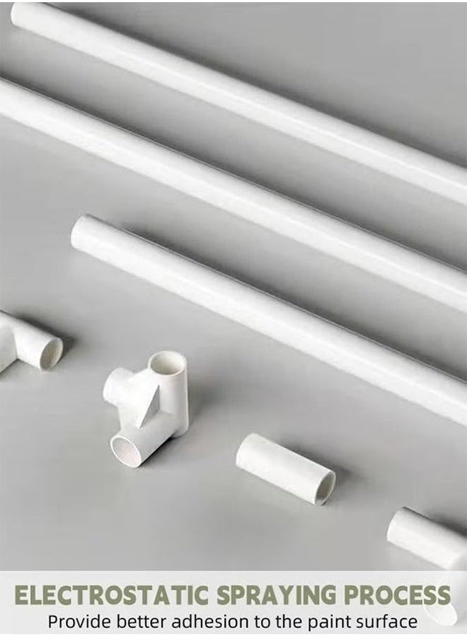 رولستيمي ركن معطف الرف ، متعددة الوظائف الطابق الدائمة شماعات ملابس رفوف للإزالة المعادن الملابس تخزين الرف ، طبقتين - Image 4