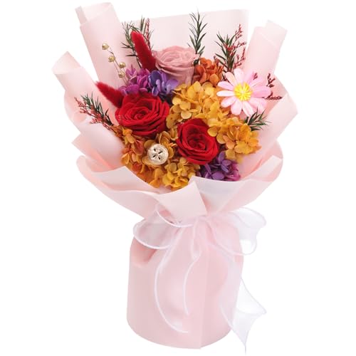Lovenfold Flowers for Delivery,Preserved Flowers Bouquets,Red Rose Bouquets that Last 1-3 Years,Birthday Flowers Gifts for Women Mom Grandma Wife Friends - Image 1