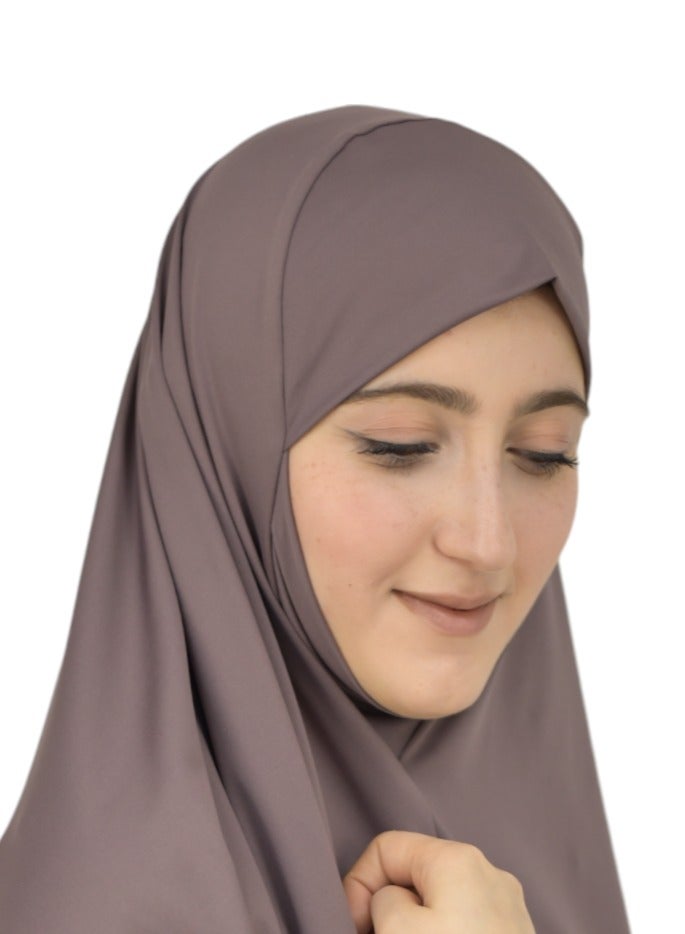 اسدال صلاة نسائي من قطعتين حجاب وتنورة بالاكمام - طقم صلاة  قطعتين بالاكمام - طقم ملابس الصلاة بالاكمام .