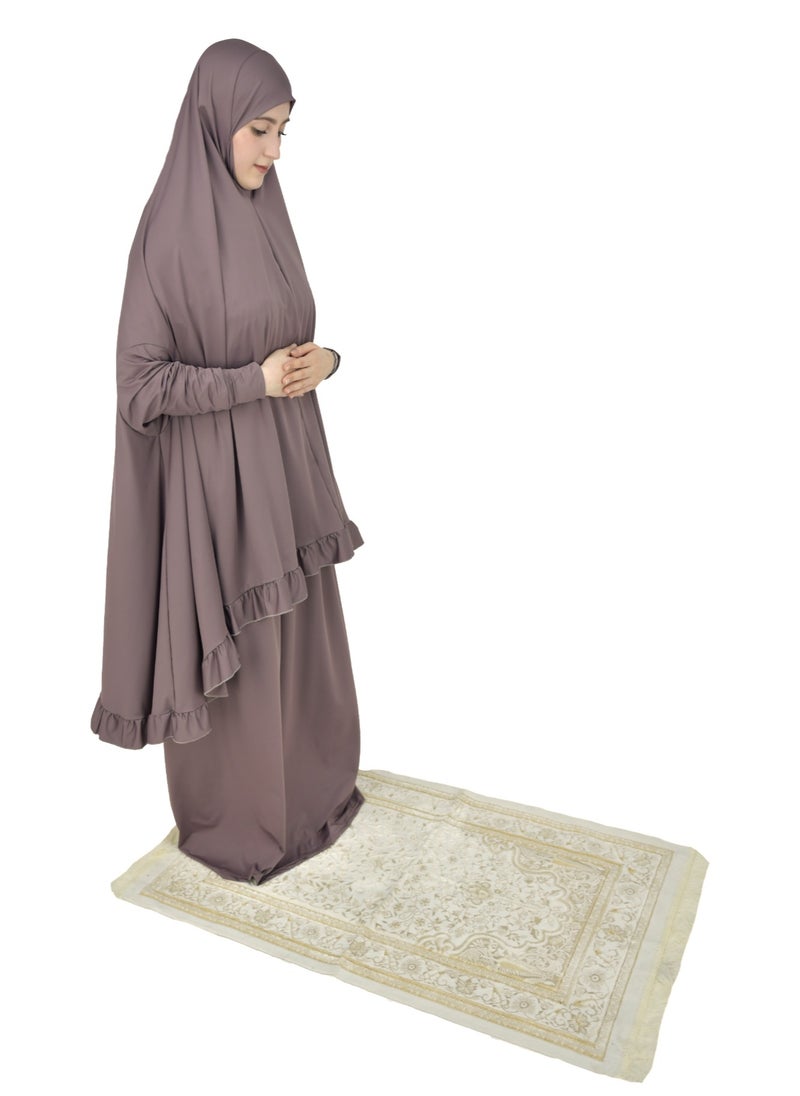 Two Piece Islamic prayer dress women with sleeve - Prayer Clothes for Women - Prayer Abaya For women - Jilbab 2 piece, Umrah essentials for women - Prayer set - pzsku/ZC8DF22F8B1A26E373B37Z/45/_/1714785909/bfe3fe89-60ac-4efd-814c-69d3ef446171
