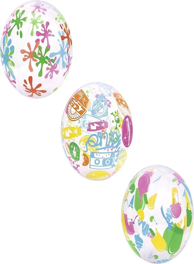 Bestway 16" Designer Beach Ball-Multicoloured, 16 Inch