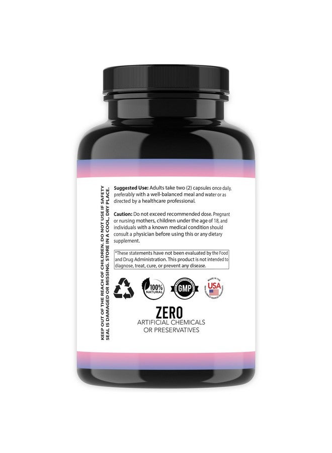 Angry Supplements مكملات أنغري بروبيوتيك الجمال للنساء - مزيج الجمال والعافية لدعم صحة الشعر والبشرة والأظافر والأمعاء: زنك، فاكهة شجرة العفة، بيفيدوبكتيريوم ولاكتوباسيلس - 60 كبسولة (1-زجاجة) - Image 4