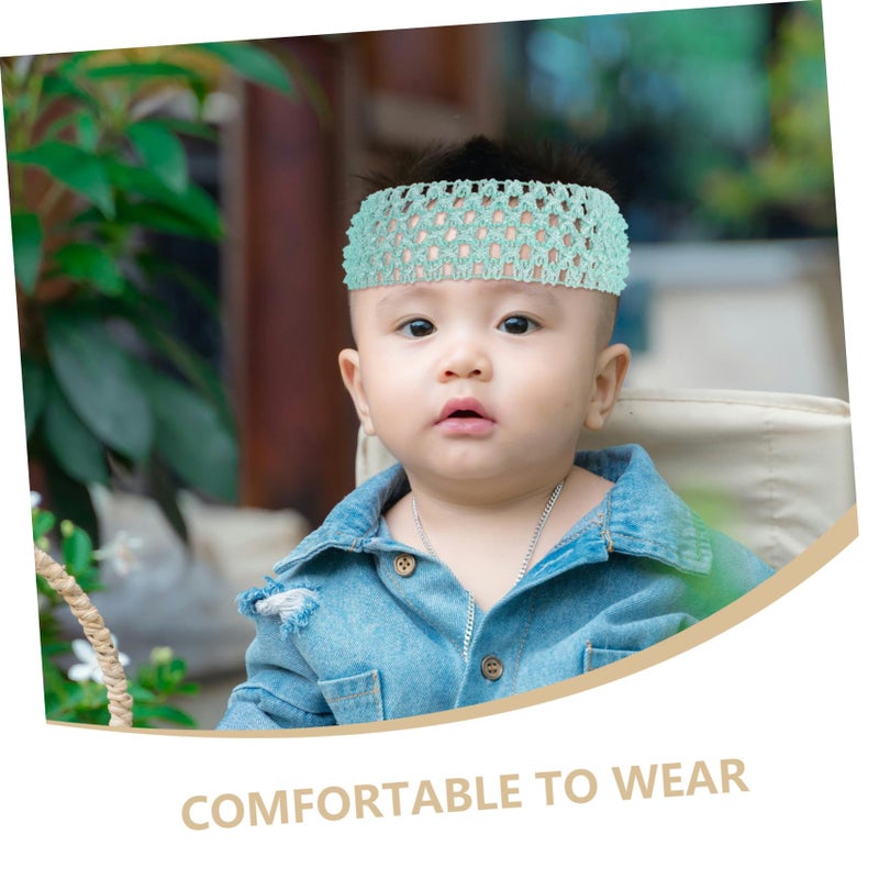 24Pcs Elastic Crochet Hairbands Soft Stretchy Headbands For Boys Girls Hair Accessories - Image 4