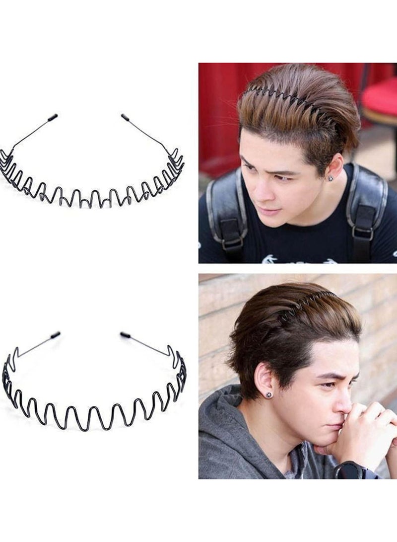 GGOOT Hair Band, Practical Hair Hoop Set Black 6Pcs for Skincare for Gym  - Image 1