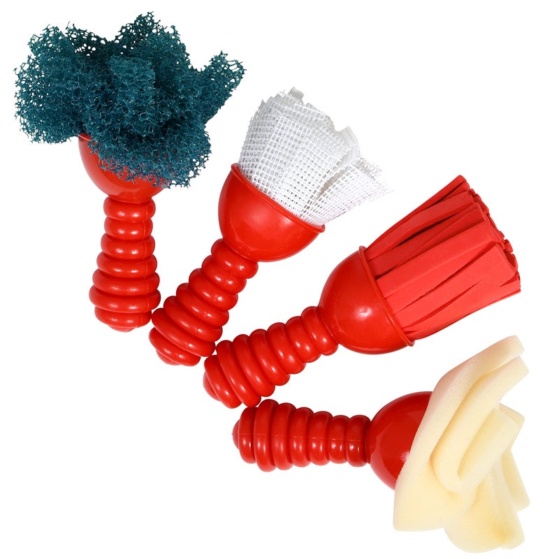 READY 2 LEARN Textured Art Tools - Set of 4 - Jumbo Paint Brushes for Toddlers and Kids - Set 1 - DIY Patterns and Effects - Image 1