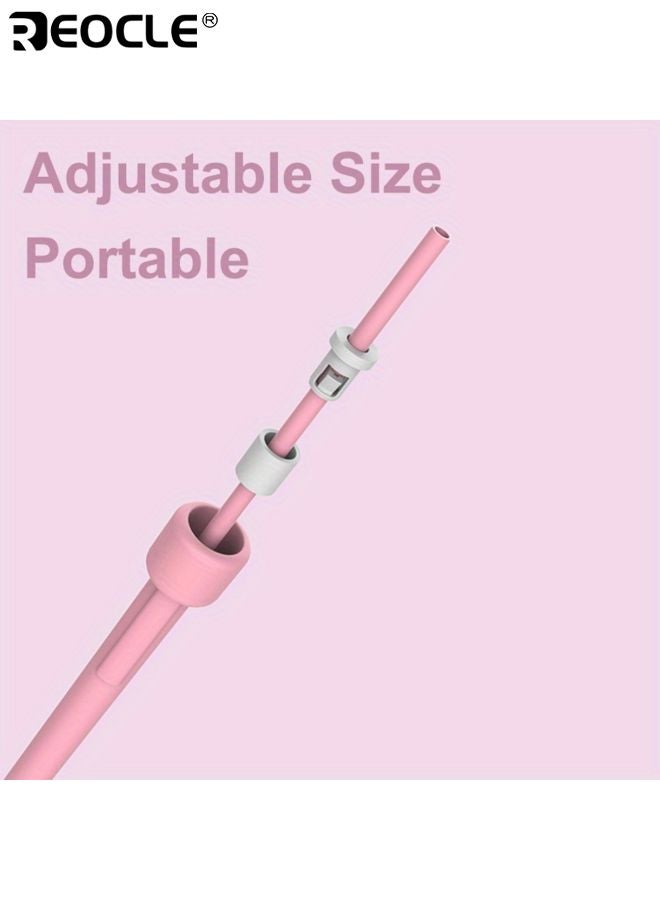 REOCLE 2.8m Adjustable Anti-Tangle Lightweight Jump Rope Durable PVC Rope with Ergonomic Handles Smooth Texture Suitable for Home Gym Workout Fat Burning Exercise - Image 5