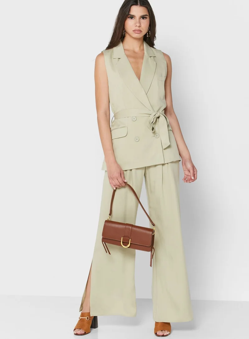 ALIGNE Double Breast Belted Coat
