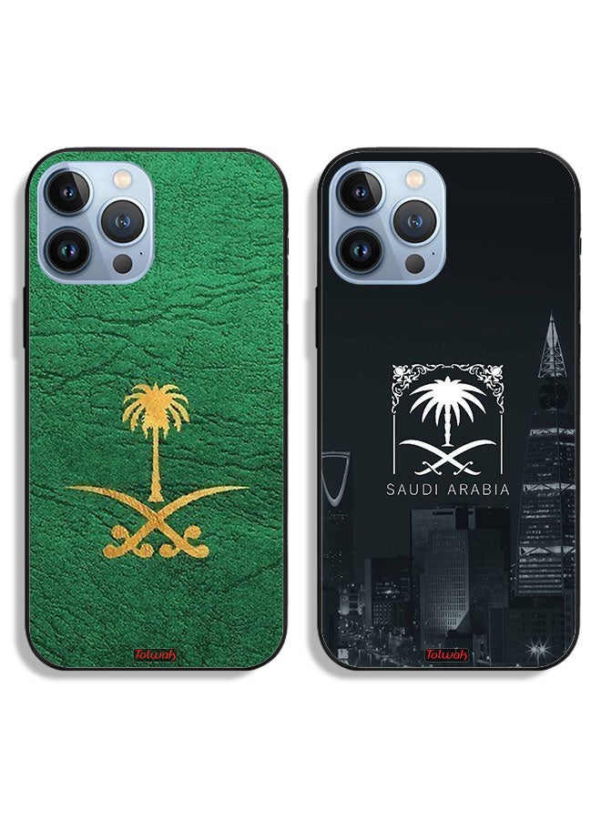 Tolwak Two Cases For Apple iPhone 13 Pro Max Protective Covers Saudi Arabia Kingdom Sign - Image 1