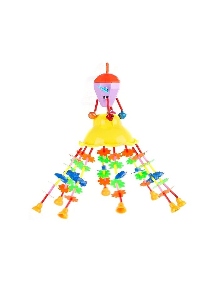 SHANVI Toys Merry go Round for Infants no.07, Attachable to Cradle or Window, Soothing Music and Various Shapes for Developing Imagination and Thinking Skills (Chock Monk-Key JHO-DUCK-003) - Image 4