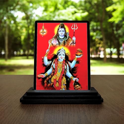 VPRINT QUALITY Wood God Kali Maa (Multicolor, Standard) - Image 1