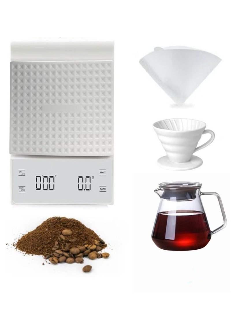 Drip Brew Set Contains Pieces To Drip And Filter Coffee (V60 Drip set 4 pcs)  - Image 1