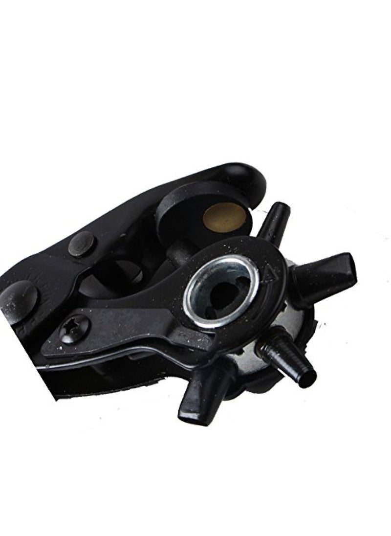 Rock Pow Leather Hole Punch Tool for Belt - Updated Hole Sizes Puncher for Belt, Watch Band, Strap, Dog Collar, Saddle, Shoes, Fabric, DIY Home or Craft Project, 3 round holes, 3 flat holes  - Image 4