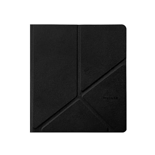 Musnap Ocean C/Ocean Magnetic Leather Case with Auto Sleep/Wake and Magnetic Closure (Black) - Image 1