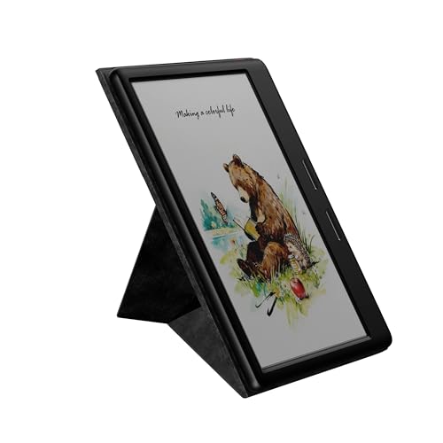 Musnap Ocean C/Ocean Magnetic Leather Case with Auto Sleep/Wake and Magnetic Closure (Black) - Image 3