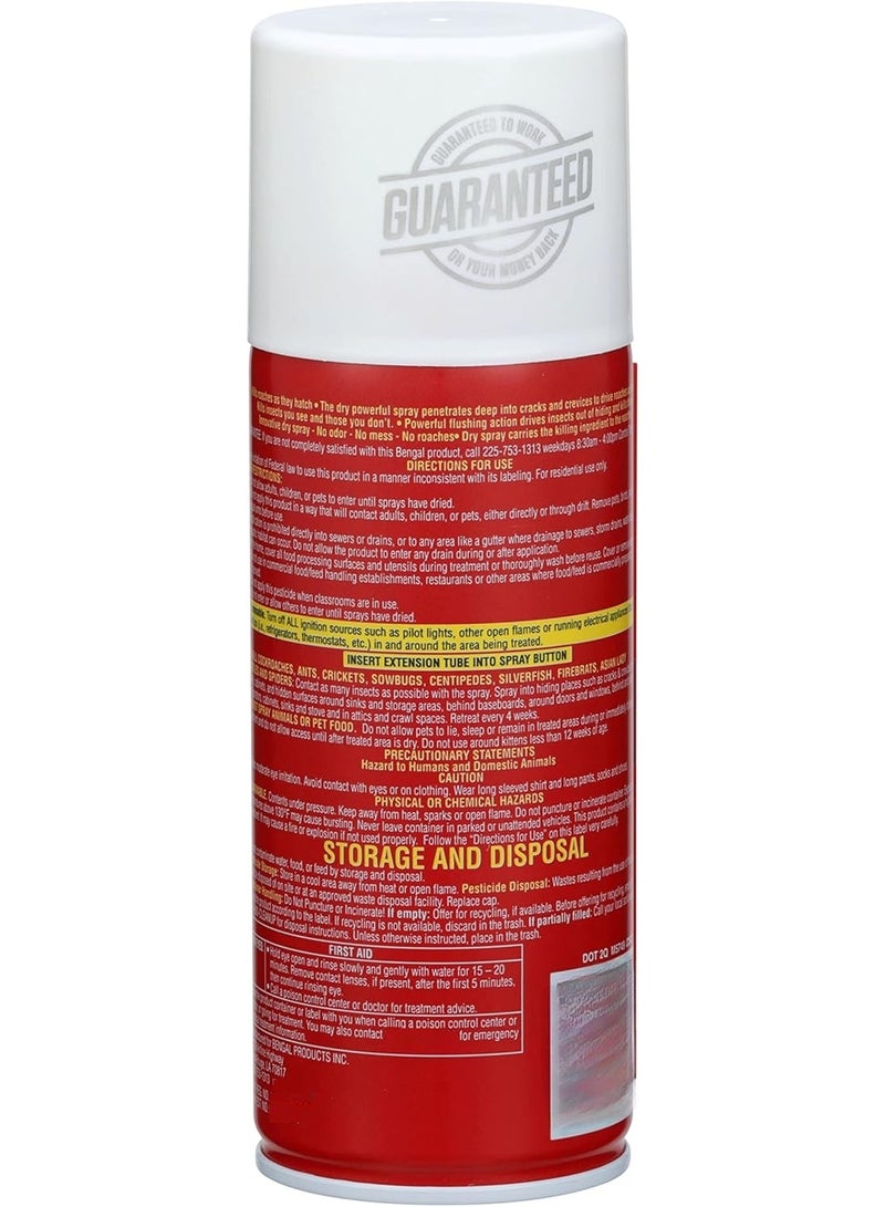 Bengal Roach Spray Odorless Stain Free Dry Spray Aerosol Cans 255G - Image 4