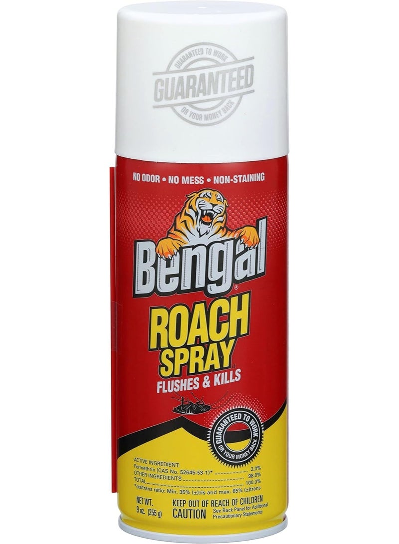 Bengal Roach Spray Odorless Stain Free Dry Spray Aerosol Cans 255G - Image 1