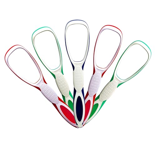 Nurpi soft Plastic silicon Premium Tongue Cleaner for Fights Bad Breath Oral Health Care Tool, Easy to Use for Adults and KidsTravel Friendly (5) - Image 1