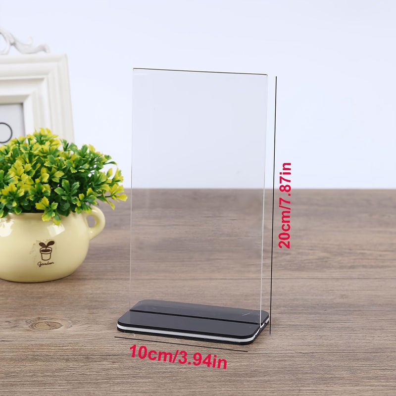 Transparent Acrylic Detachable Memo Board Stand Computer Screen Clip Office Desktop - Image 2