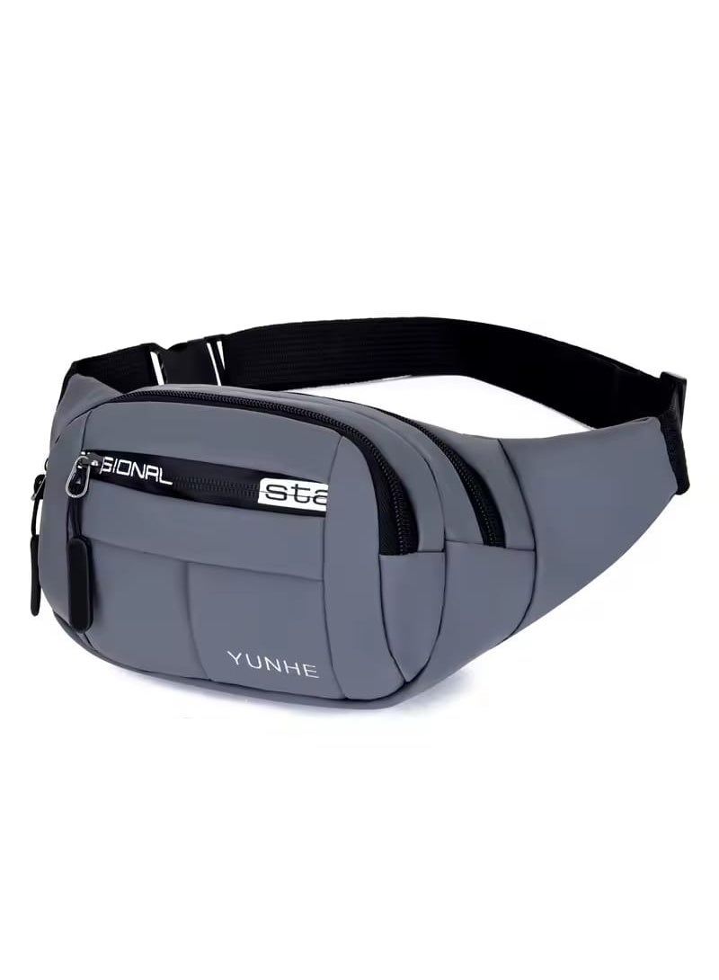 Men’s Waist Bag – 4 Zipper Pockets, Lightweight & Practical for Travel and Daily Use - Image 2