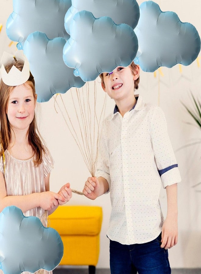 Chictry 6 Pcs White Cloud Foil Balloons for Boys Girls Birthday Themed Party Supplies Baby Shower Wedding Decorations - Image 5