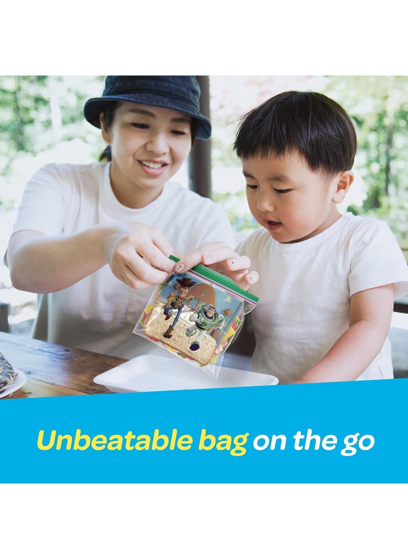 Ziploc Ziploc Sandwich Bags with Pixar Designs Plastic Storage Bags with Grip N Seal Technology 66 Bags Total  - Image 4