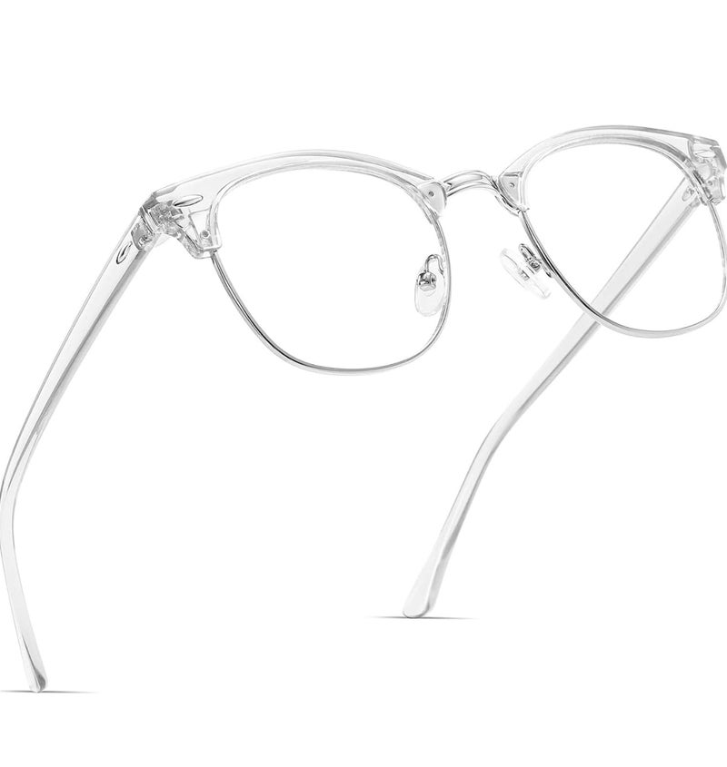 Iflash Club Master Zero Power Blue Light Glasses, Computer Gaming Glasses, Anti Eye Strain/Filter Ray Lens, Computer/Game/Reading/TV Blue Light Blocking Glasses - Image 1