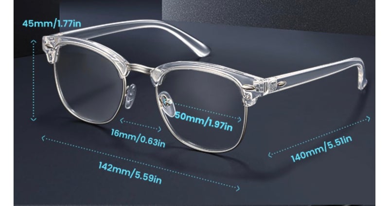 Iflash Club Master Zero Power Blue Light Glasses, Computer Gaming Glasses, Anti Eye Strain/Filter Ray Lens, Computer/Game/Reading/TV Blue Light Blocking Glasses - Image 4