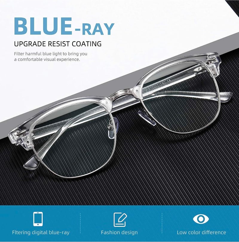 Iflash Club Master Zero Power Blue Light Glasses, Computer Gaming Glasses, Anti Eye Strain/Filter Ray Lens, Computer/Game/Reading/TV Blue Light Blocking Glasses - Image 5