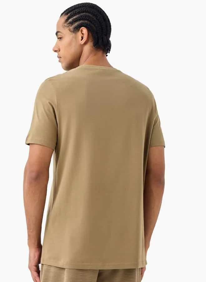 Kappa Kappa Logo Print T-shirt with Short Sleeves