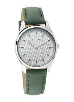 TITAN Titan Workwear White Dial Analog Leather Strap watch for Women 