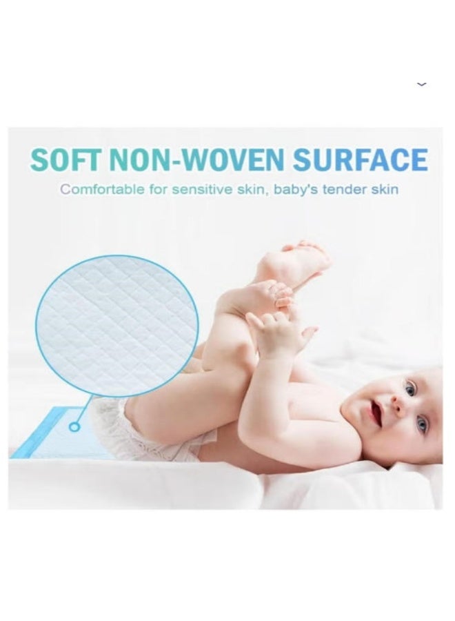 SHENGHUI 100 Pcs 33x45cm Small Disposable Changing Pad Leak-Proof Underpad Bed Table Protector Mat, Soft Non-Woven Fabric - Image 3