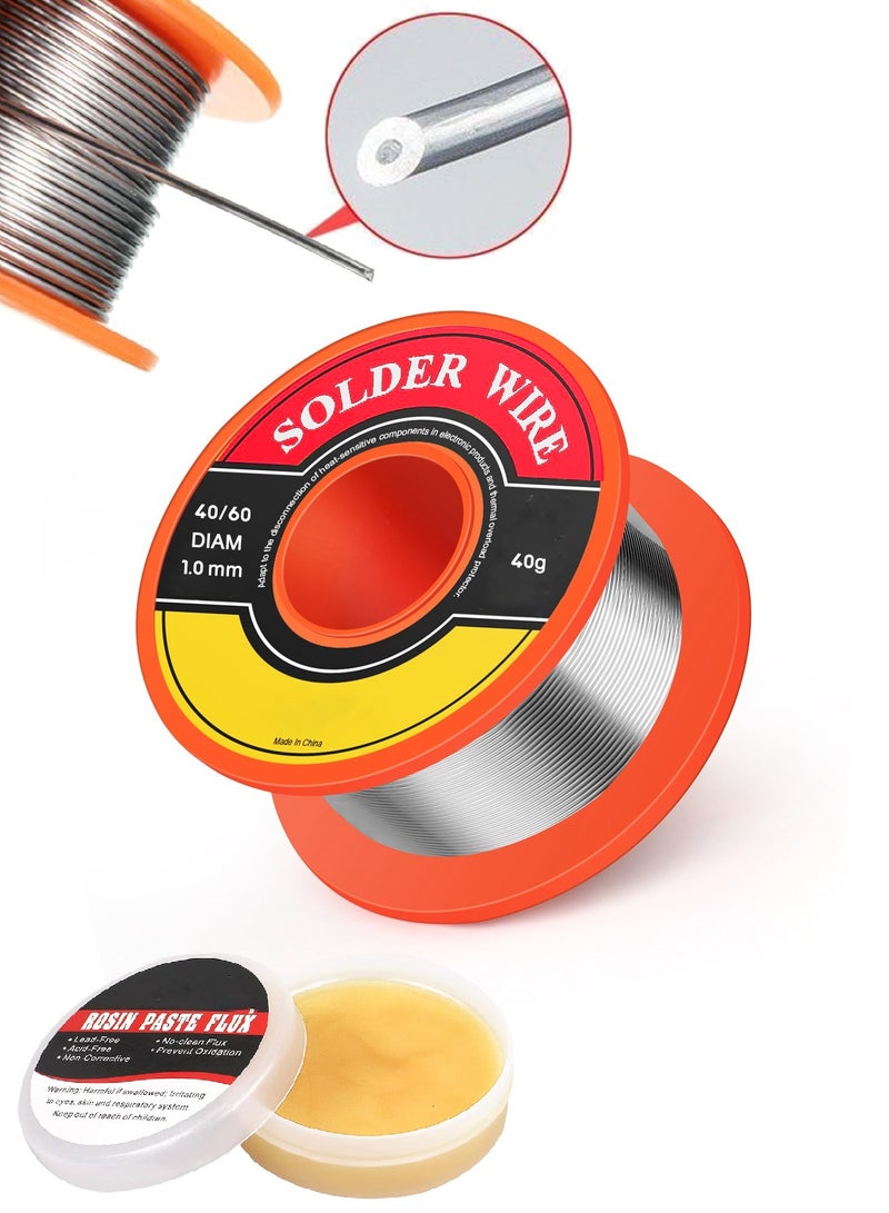 هايماكس جهاز كاوية للتلحيم 60واط مع سلك تلحيم ومعجون مساعد لإصلاح الإلكترونيات - Image 4