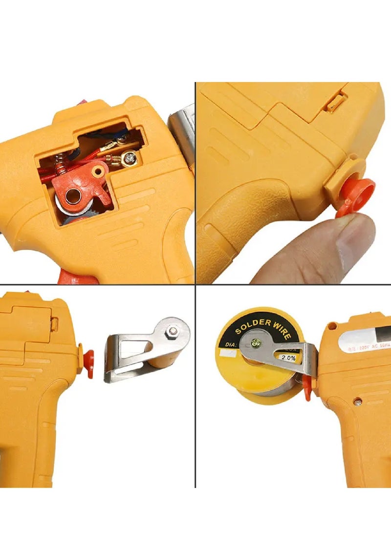 هايماكس جهاز كاوية للتلحيم 60واط مع سلك تلحيم ومعجون مساعد لإصلاح الإلكترونيات - Image 3