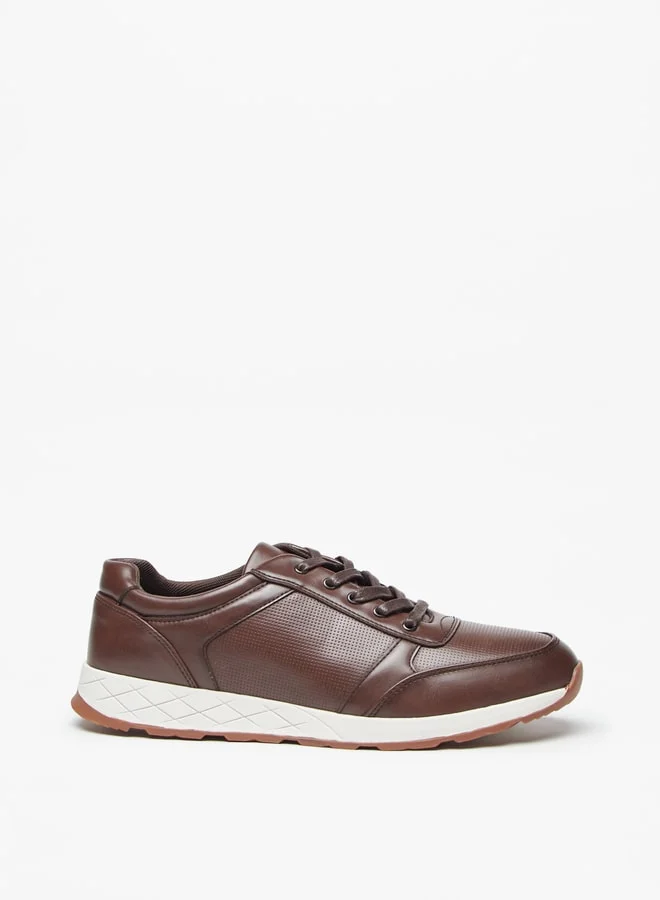 ال بي ال من شو اكسبرس Men Textured Lace-Up Sneakers