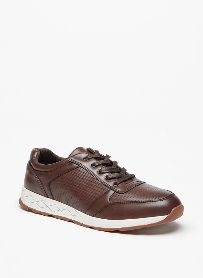 ال بي ال من شو اكسبرس Men Textured Lace-Up Sneakers