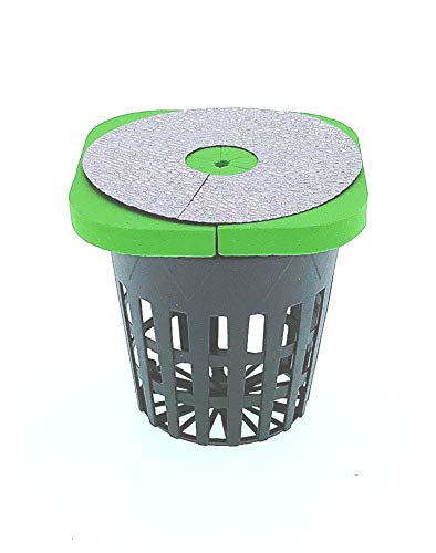HORTIPOTS 2-Layered Clone Collars w 2 in Net Pots & Reflective Lids, Replacement for 24-Sited DWC Cutting Clone & Seedling Root System (4-Colored Pack of 25) - Image 3