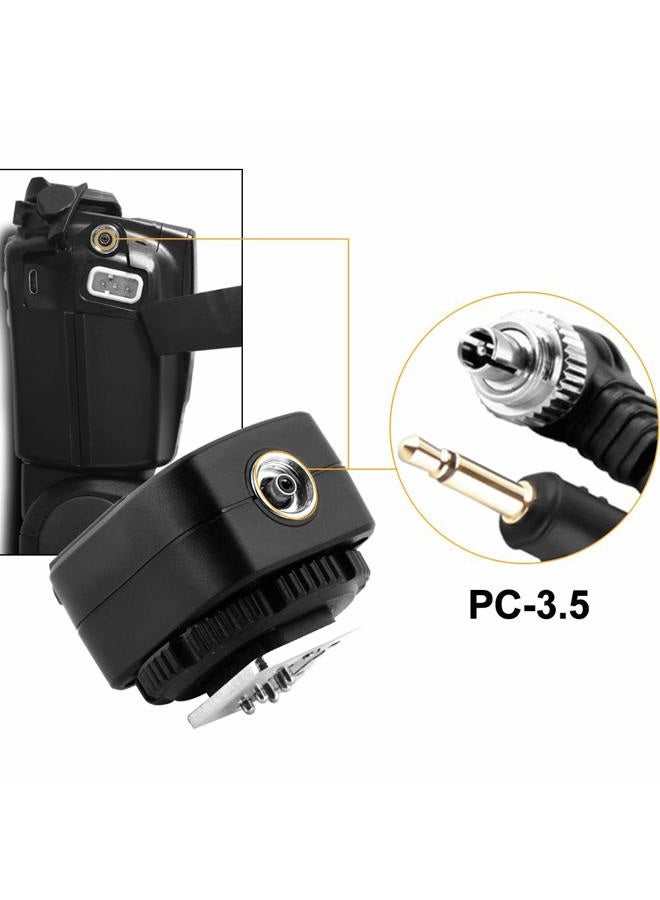 Pixel E-TTL Flash TF-321 Hot Shoe Adapter with Extra PC Sync Port for Canon DSLRs and Flashguns - Image 4