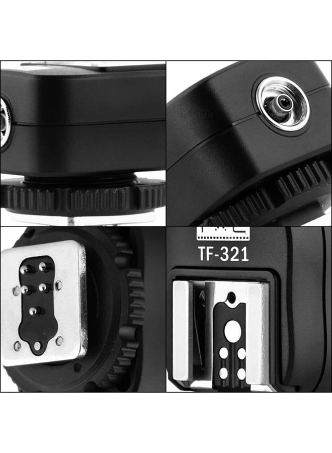 Pixel E-TTL Flash TF-321 Hot Shoe Adapter with Extra PC Sync Port for Canon DSLRs and Flashguns - Image 2