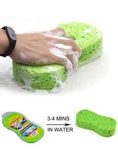 HAWAWA Car Wash Sponges 5pcs Mix Colors Cleaning Scrubber Handy Washing Sponges Pad with Vacuum Compressed Packing Easy Grip Sponge for Kitchen, Bathroom, Household Cleaning  - Image 3