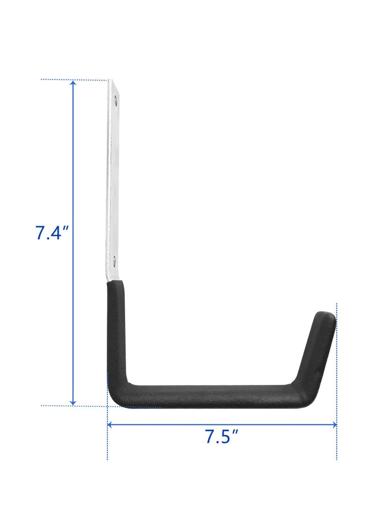 2 Pcs Heavy Duty Steel Hooks, Utility Hooks for Household Garage Storage Utility Hooks Tool Organizer Tool Holder Steel Wall Mount Hooks - Image 2