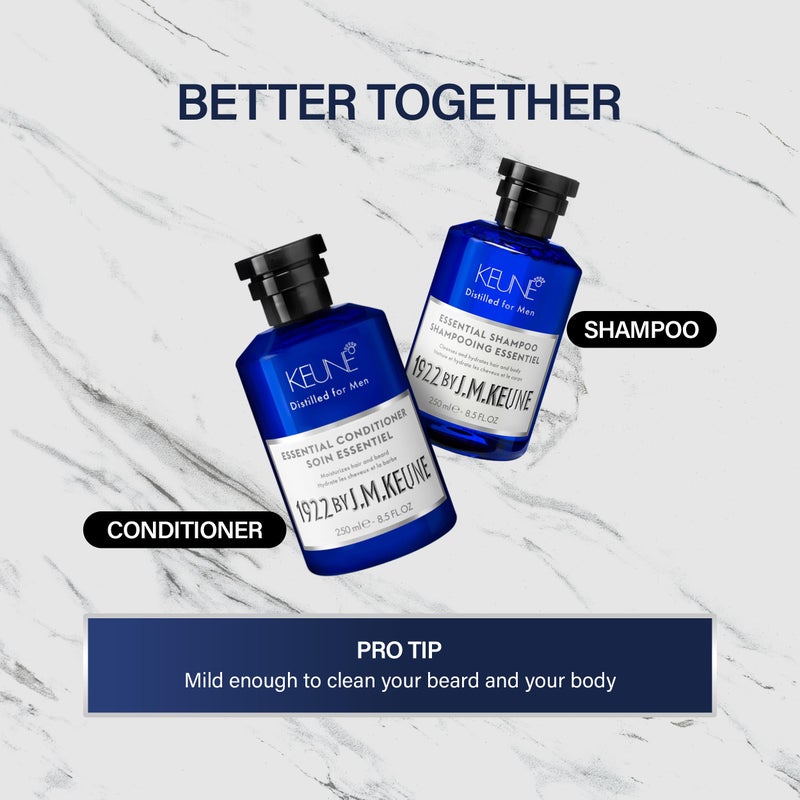 Keune شامبو أساسي 1922 من J.M. Keune، منظف متعدد الاستخدامات، غسول لللحية وغسول للجسم للرجال، 8.5 أونصة سائلة - Image 5