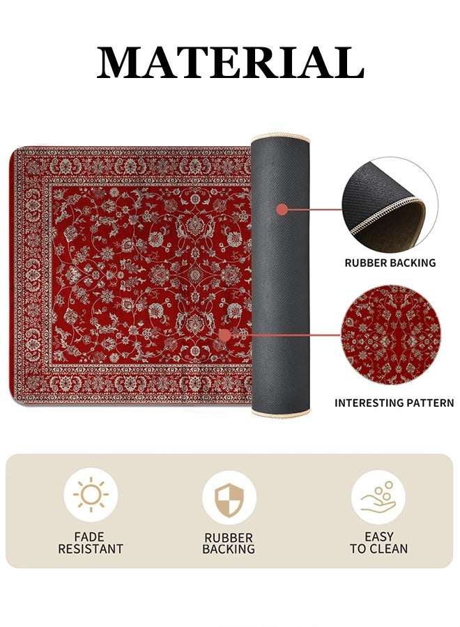 2 PCS Kitchen Floor Mats Rugs Set, Cushion Floor Carpet, Waterproof, Oil Resistant and Anti-Fatigue PU Standing Mat for Kitchen, Floor, Office, Sink, Laundry 45*75CM+45*120CM - Image 2