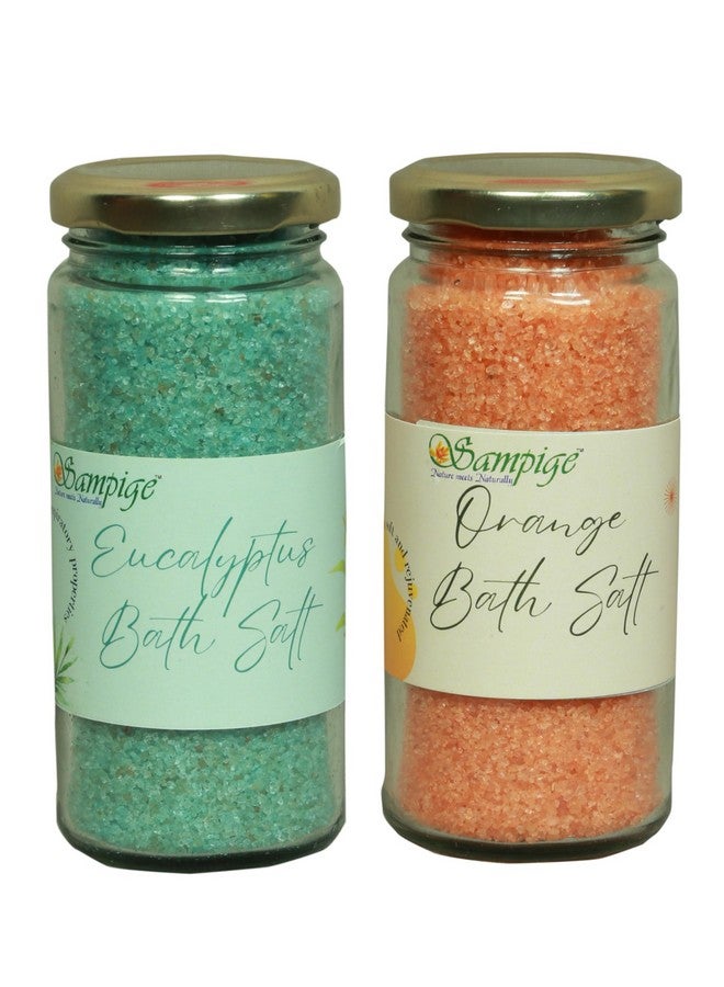Sampige Revitalize & Relax: Sampige Orange and Eucalyptus Bath Salt|Bath salt Orange and Eucalyptus| Spa-like indulgence|250 * 2(500 gram) - Image 1