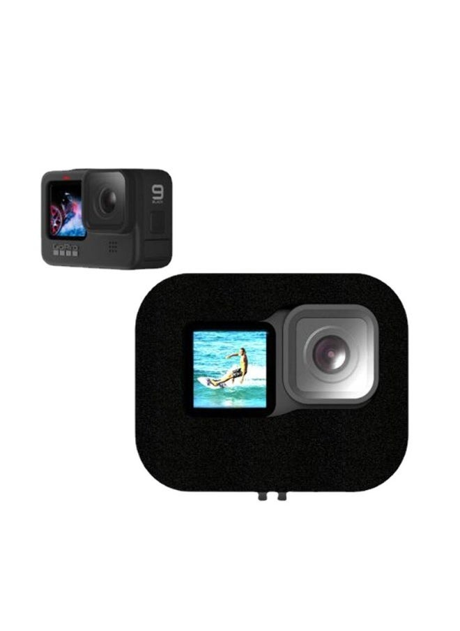 Suitable For Gopro Hero9/10/11 Sports Camera Windproof Cover Height Sponge Noise Reduction Windproof Cover Foam Cover-Color:Windproof Cover Black - Image 2