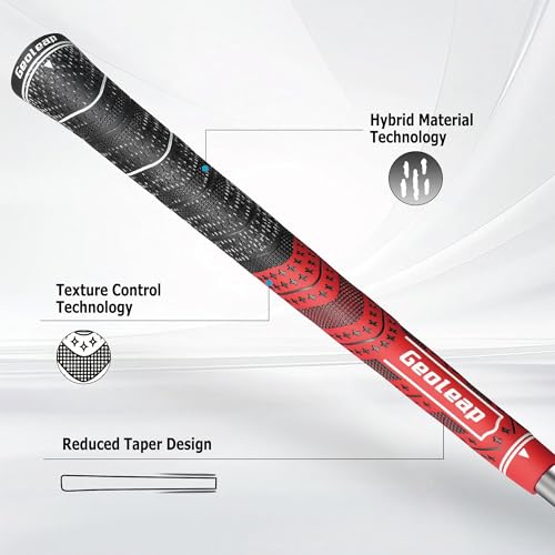 Geoleap Golf Grips Set of 13 Grips with Tapes and Grips with All Repair Kits for ChoiceHybrid Golf Club Grips All Weather Contral High Feedback Traction Golf Grips for Men and WomenBlueGrips with Tapes Standard - Image 3
