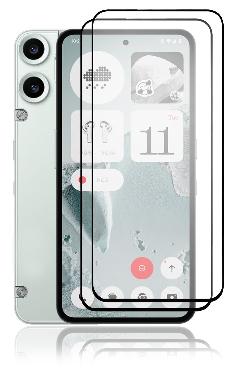 2 Pieces For Nothing CMF Phone 2 Pro  Screen Protector – Edge to Edge Tempered Glass Screen Protector, High Transparency, Delicate Touch, Anti-Explosion, Smooth Arc Edges, Easy Installation - Image 1