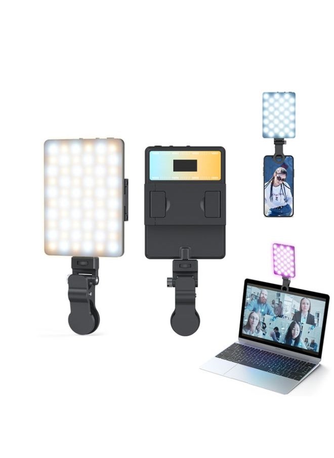 BURAQ - V11 Cool & Warm  With Screen  5W Mobile Phone Fill Light Live Broadcast Pocket Light - Image 1